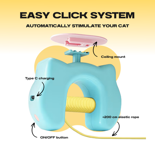 BUNGEE™ THE AUTOMATIC YO-YO TOY THAT DRIVES CATS WILD